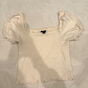 American Eagle smocked top